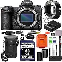 Nikon Z 6II Mirrorless Digital Camera (1659) with FTZ II Mount Adapter with Advanced Accessory and Travel Bundle (Included 1-Year Nikon Warranty) | Z6 II (USA Authorized - Nikon Warranty)