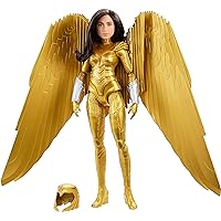 Mattel Mattel Wonder Woman 1984 Golden Armor Doll (~12-inch) in Light-Up Armor, Collectible Superhero Doll for 6 Year Olds and Up