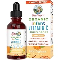 MaryRuth Organics Infant Vitamin C Drops, USDA Organic, Vitamin C Supplement for Infants, Ages 0-12 Months, Vitamin for Immune Support & Overall Health, Vegan, Non-GMO, Gluten Free, 30 Servings