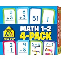 Channie’s One Card a Day Single Digit Addition & Subtraction Size 1st Grade 34 Dry Erase Math Flashcards for Pre-K 5.5W x 4.25 L x 0.75H 