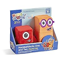 hand2mind Numberblocks One and Two Playful Pals, Small Plush Figure Toys, Cute Plushies, Stuffed Toys, Preschool Number Toys, Math Learning Toys, Toddler Imaginative Play, Birthday Gifts for Kids