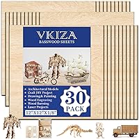 30 Pack Basswood Sheets 12