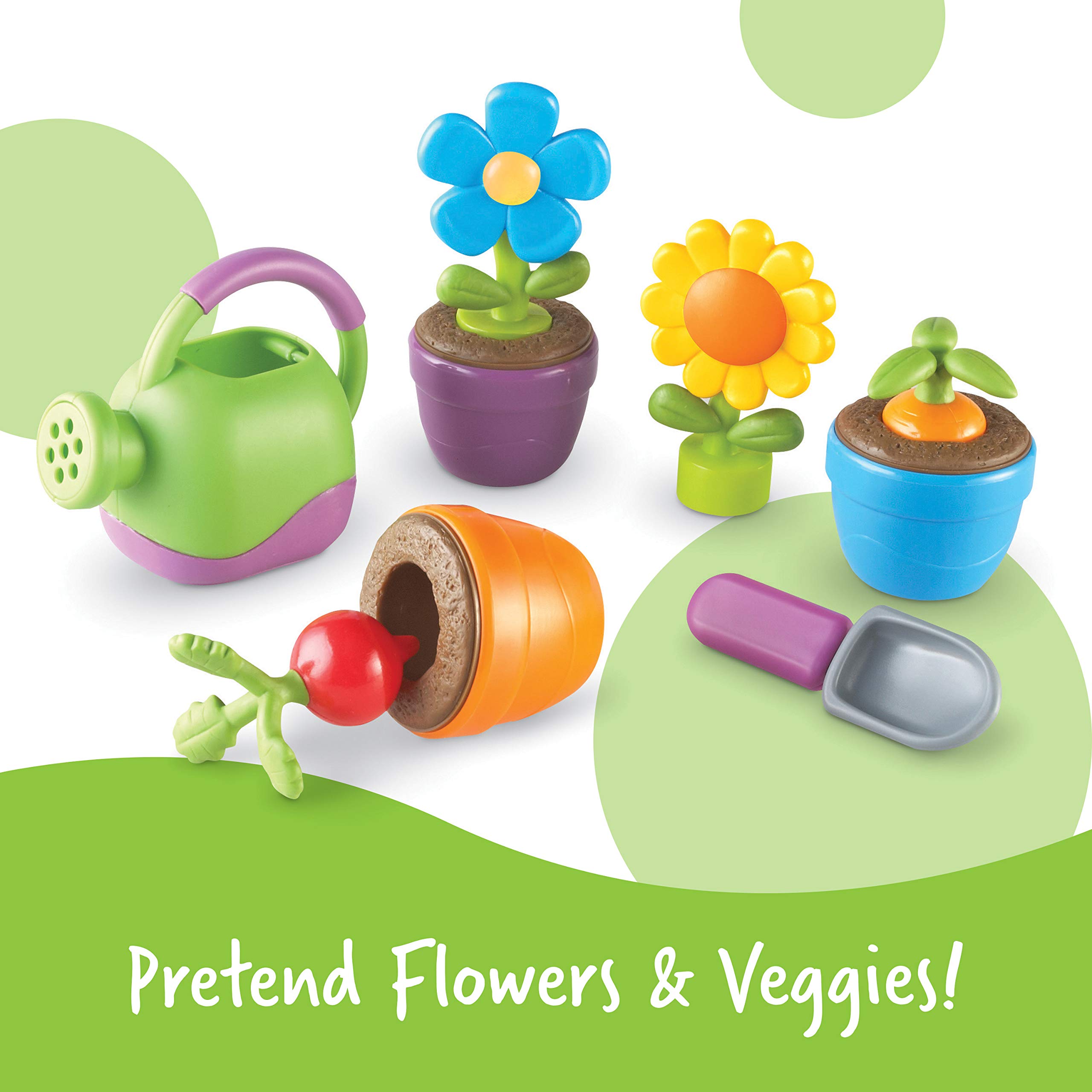 Learning Resources New Sprouts Grow It! Toddler Gardening Set - 9 Pieces, Ages 2+ Toddler Learning Toys, Garden Toys for Kids, Spring and Easter Toys for Boys and Girls