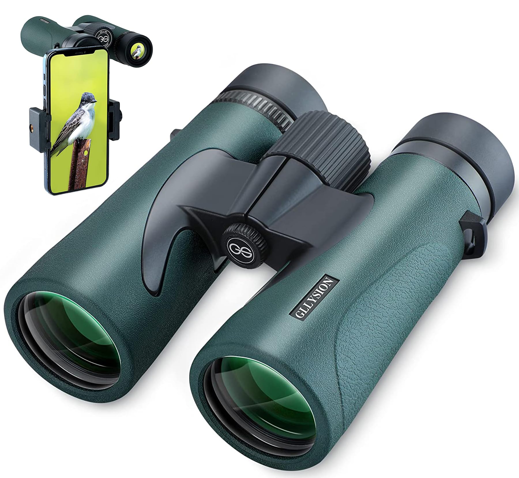 12X50 Professional HD Binoculars for Adults with Phone Adapter, High Power Binoculars with BaK4 prisms, Super Bright Lightweight & Waterproof Binoculars Perfect for Bird Watching, Hunting, Stargazing