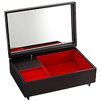 Nakatani Brothers Shokai Yamanaka Lacquerware Artisan Jewelry Box (with Music Box) Bekko Kenroku 33-3714