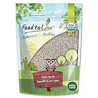 Food to Live Organic White Chia Seeds, 5 Pounds – Whole, Raw, Kosher, Keto, Sirtfood, Vegan, Bulk. Rich in Omega 3, Omega 6, Dietary Fiber, Protein. Great for Chia Pudding, Yogurt, Cereals, Smoothies