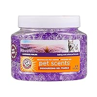 Arm & Hammer Air Care Pet Scents Deodorizing Gel Beads in Lavender Fields | 12 oz Pet Odor Neutralizing Gel Beads with Baking Soda | Air Freshener Beads for Pet Odor Elimination