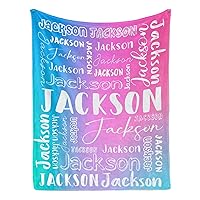 Custom Blanket with Name for Adults Kids Personalized Blanket and Throw Customized Flannel Name Blanket Personalized (Style-25, 30x40)