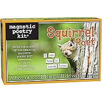 Magnetic Poetry - Squirrel Poet Kit - Words for Refrigerator - Write Poems and Letters on The Fridge - Made in The USA