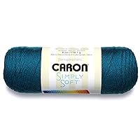 Caron Simply Soft Collection Yarn, 6oz, Gauge 4 Medium, 100% Acrylic- Pagoda - Machine Wash & Dry (H97COL-14)