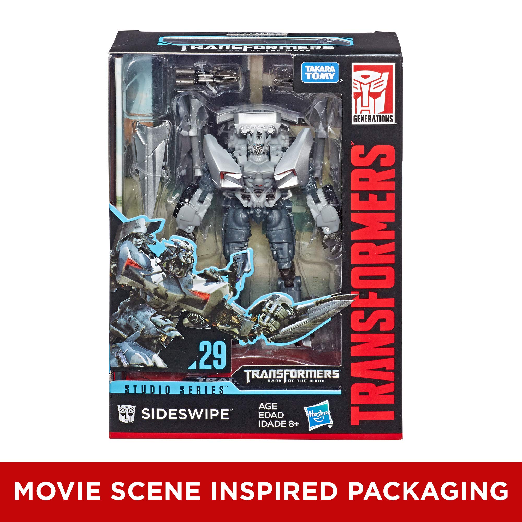 Transformers Studio Series 29 Deluxe Class Dark of The Moon Sideswipe Action Figure