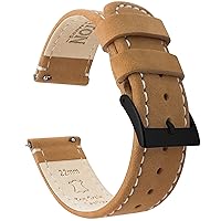 BARTON Top Grain Leather Watch Bands Compatible with all Apple Watch Models - Series 8, 7, 6, 5, 4, 3, 2, 1, SE & Ultra - Size 38mm, 40mm, 41mm, 42mm, 44mm, 45mm or 49mm