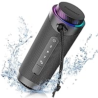 Tronsmart T7 Portable Bluetooth Speakers with 30W 360° Surround Sound, Bluetooth 5.3, Enhanced Bass, Wireless Stereo Pairing, Custom EQ via APP, IPX7 Waterproof Speaker for Party, Home, Outdoor