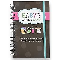 Baby’s Daily Log, Planner and Keepsake Journal- Track Feedings, Sleeping Schedules, Memorable Moments, Milestones by Kahootie Co (Brown)