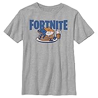 Fifth Sun Kids' Fortnite Cat Pancakes Boys Short Sleeve Tee Shirt