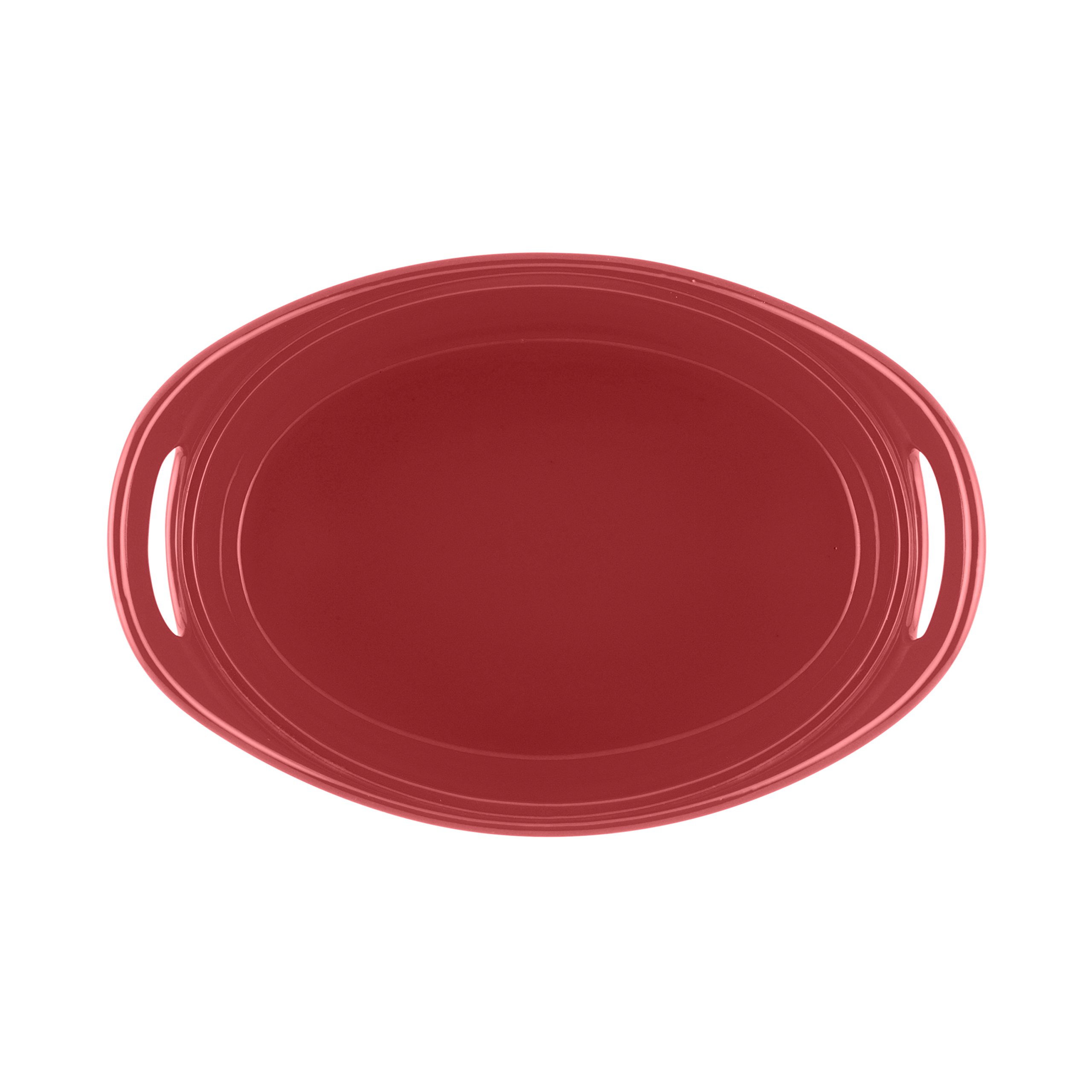 Rachael Ray Solid Glaze Ceramics Bakeware/Baking Pan Set - 2 Piece, Red