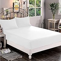 Elegant Comfort 1500 Premium Hotel Quality 1-Piece Fitted Sheet, Softest Quality Microfiber - Deep Pocket up to 16 inch, Wrinkle and Fade Resistant, Twin/Twin XL, White