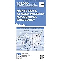 Wanderkarte 109 Monte Rosa 1:25 000 Wanderkarte 109 Monte Rosa 1:25 000 Map