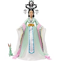 Mattel Netflix’s Over The Moon, Chang’e Collector Doll (14-inch) with Traditional Chinese Gown and Accessories, Includes Jade Rabbit Figure, Great Gift for Ages 6Y+