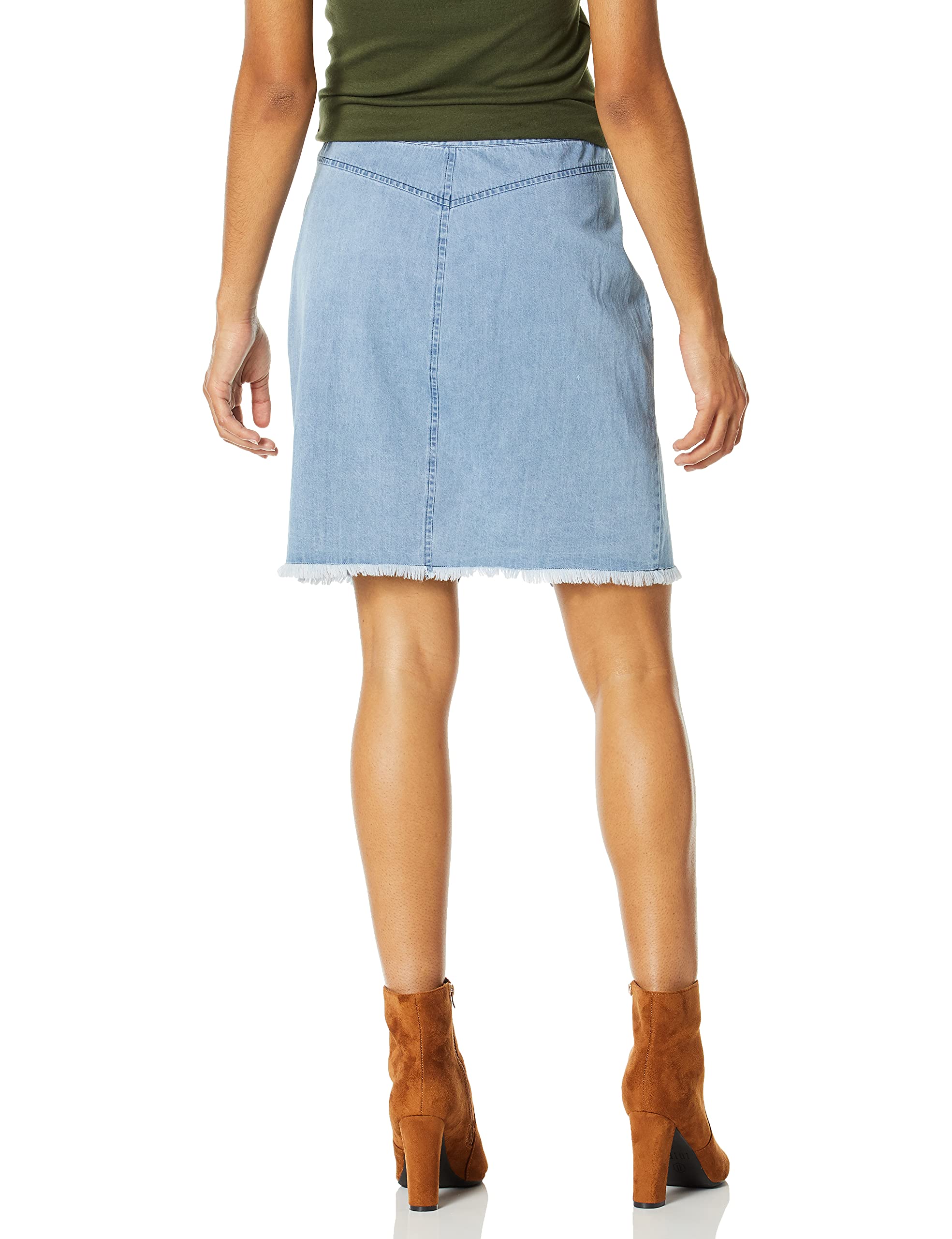 cupcakes and cashmere Women's Yvette Chambray Pencil Skirt