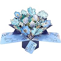 Sympathy (Blue Floral) Greeting Card - POP208