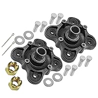 Caltric 2x Rear Wheel Hub Kit Compatible with Polaris Ranger XP 900 ALL Options 2013 2014 2015 2016 2017 2018