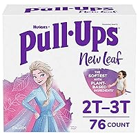 Pull-Ups New Leaf Girls' Disney Frozen Potty Training Pants, 2T-3T (16-34 lbs), 76 Ct