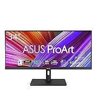 ASUS ProArt Display 34” Computer Monitor (PA348CGV) - 21:9 Ultra-Wide QHD (3440 x 1440), IPS, Color Accuracy ΔE < 2, Calman Verified ( Renewed)