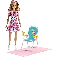 Barbie FPR54 Beach Chair Doll(Blonde