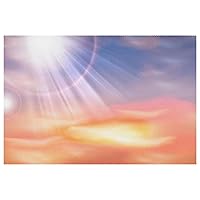 Daylight Sky Placemats Set of 1 for Dining Table Washable Non Slip Placemat for Christmas Holiday Birthday Party Table