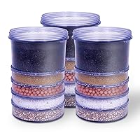 5-Stage Replacement Mineral Filter Cartridge for Countertop & Water Coolers. 5 layers of filtration & mineralization. Removes granular impurities to provide a brilliant sparkle in water (Set of 3)