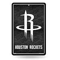 NBA Houston Rockets Carbon Fiber Large Metal Sign 11