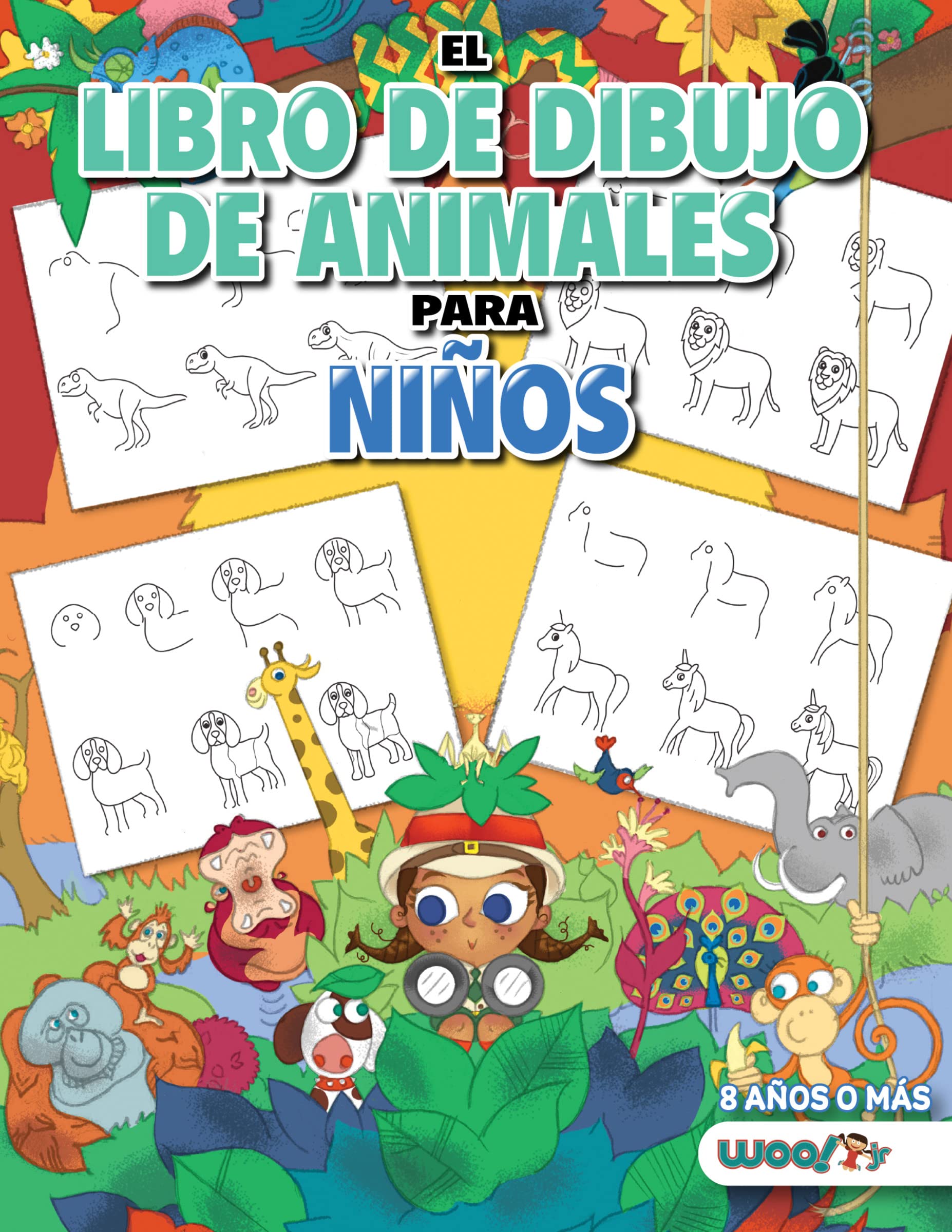 El Libro de Dibujo de Animales Para Niños: Cómo Dibujar 365 Animales, Paso a Paso (libros para niños de 10 años, libros para niños de 10 años) (Spanish Edition)