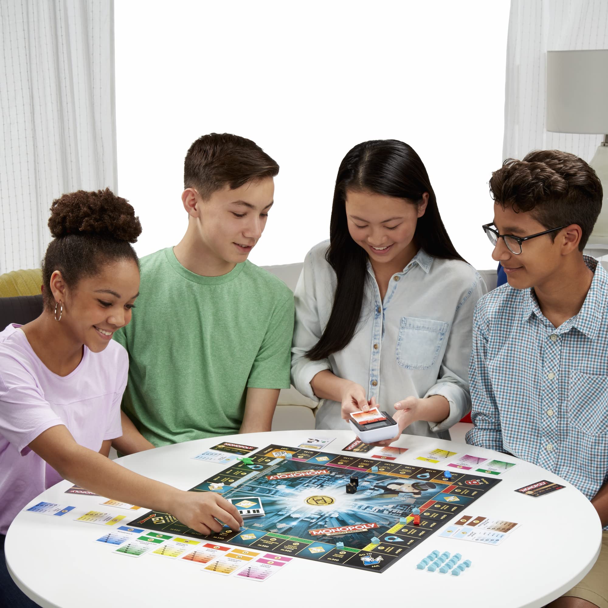 Monopoly Ultimate Banking Edition Board Game for Families and Kids Ages 8 and Up, Electronic Banking Unit (Amazon Exclusive)