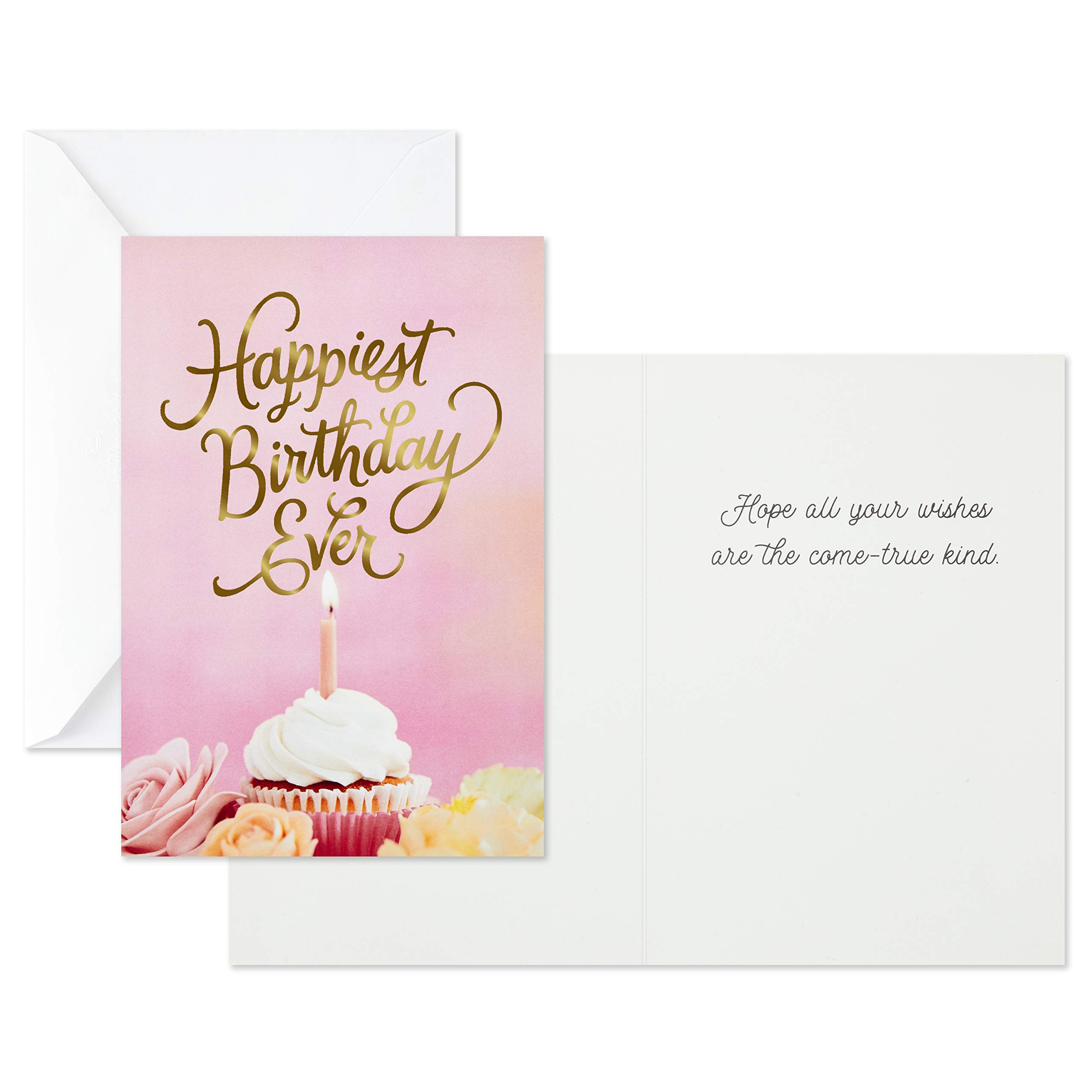 Hallmark Birthday Cards Assortment, Balloons, Cake, Flowers (12 Cards with Envelopes)