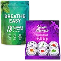 Cleverfy Shower Steamers Pack of 18 and Pack of 6: Variety Pack Bundle. Shower Bombs with Essential Oils.