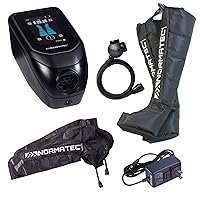 NormaTec Pulse PRO 2.0, Leg & Arm Recovery Package, Dynamic Compression Sleeve System for Muscle Therapy, Deep Tissue Massage Machine for Sore Joints and Muscles, Patented Recovery Technology