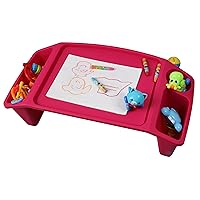 QI003253P Kids Lap Desk Tray, Portable Activity Table, Pink