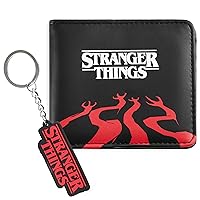 Stranger Things Card Wallet and Keyring Set for Adults Teenagers Kids - Card Slots ID Pocket - Gifts for Her