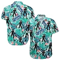 Stranger Monster Hawaiian Shirt, Demogorgon Short Sleeve Shirt, Horror Button Down Shirt, Movie Gifts