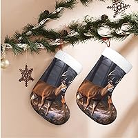 Christmas Stockings Decorations Deers Lovely Christmas Stockings Bags Christmas Fireplace Decor Socks for Stairs Fireplace Hanging Xmas Home Decor