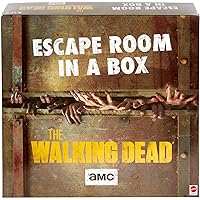 Mattel Games Escape Room in a Box:The Walking Dead Board Game, Party Game for 4 to 8 Players with Clues & Puzzles Inspired by AMC TV Series, Gift for Teens & Adults Ages 13 Years Old & Up
