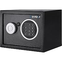 Barska Digital Keypad Home & Office Steel Security Safe Lock Box with Deadbolts - 0.22 Cu Ft Compact