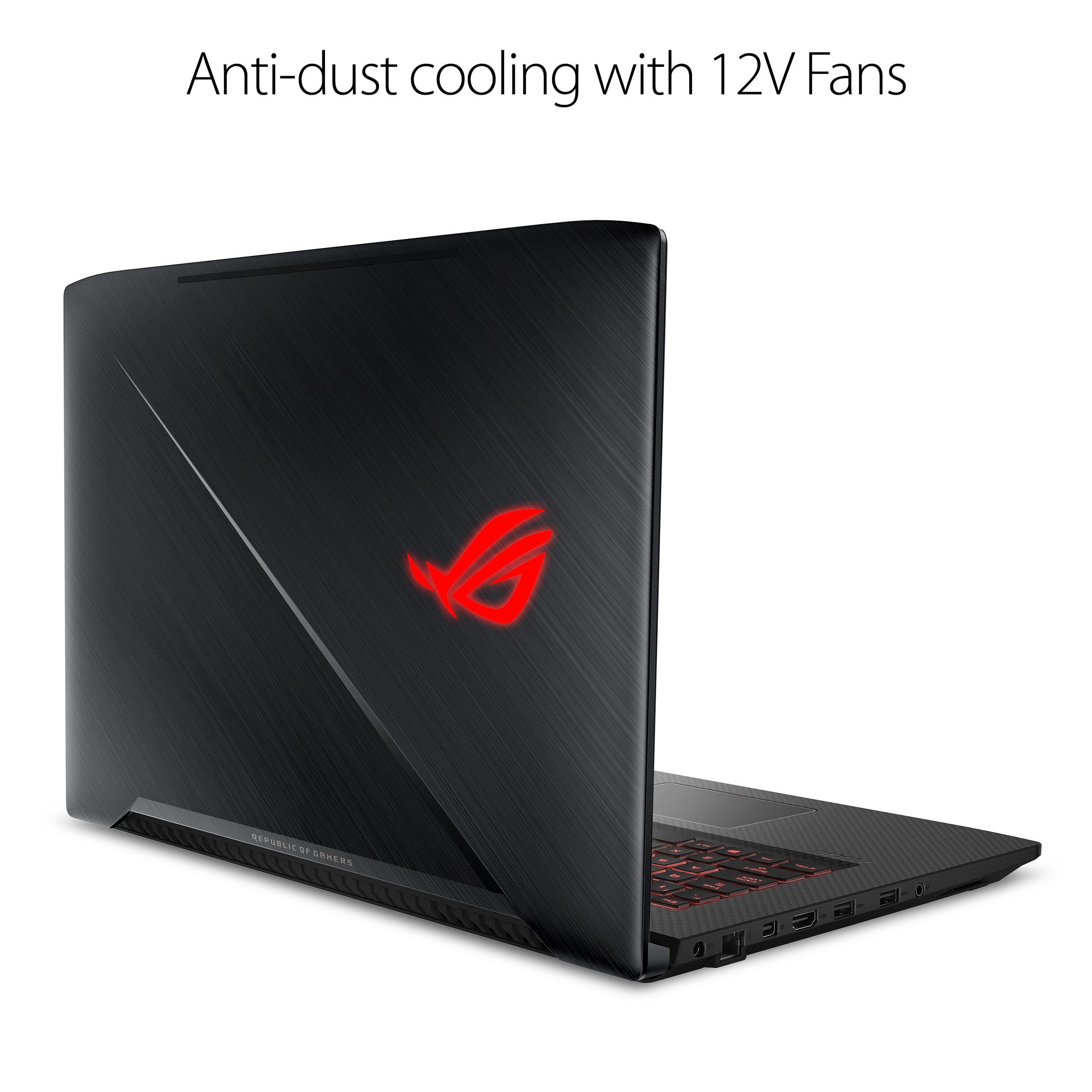 ASUS ROG Strix Scar Edition 17.3” 120Hz 3ms Gaming Laptop, 8th-Gen Intel Core i7-8750H Processor (up to 3.9GHz), GTX 1050 Ti 4GB, 16GB DDR4, 128GB PCIe SSD + 1TB Hybrid HDD, Windows 10 - GL703GE-ES73