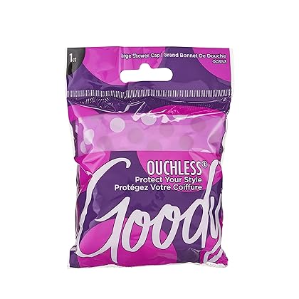 Goody Styling Essentials Shower Cap, 1 Count - Protect Your Hairstyle While Remaining Comfortable - Made with Durable and Waterproof Materials - Hair Accessories for Men, Women, Boys, and Girls
