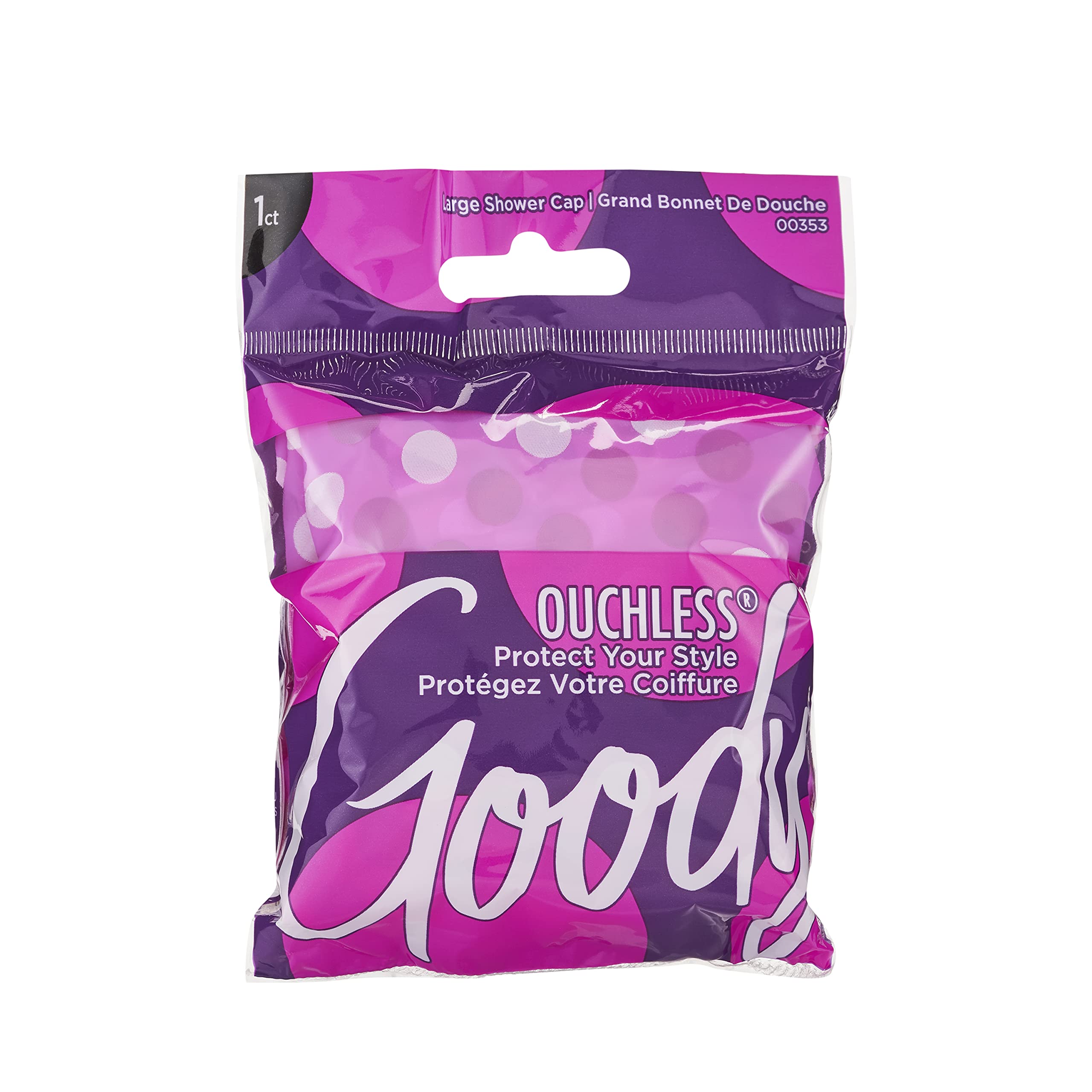 Goody Styling Essentials Shower Cap, 1 Count - Protect Your Hairstyle While Remaining Comfortable - Made with Durable and Waterproof Materials - Hair Accessories for Men, Women, Boys, and Girls