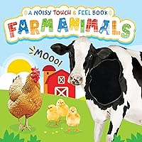 Little Hippo Books Farm Animals - A Noisy Touch and Feel Sensory Book Featuring Farm Sounds