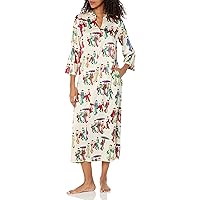 N Natori womens Mandarin Zip Caftan Length 52