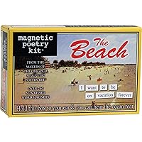 Magnetic Poetry - The Beach Kit - Words for Refrigerator - Write Poems and Letters on The Fridge - Made in The USA