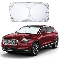 EcoNour Foldable Sunshade for Car Windshield | Dashboard Shield for Your Vehicle | Auto Window Shades for UV Rays and Sun Screen Protection | XXL (75 inches x 37 inches)